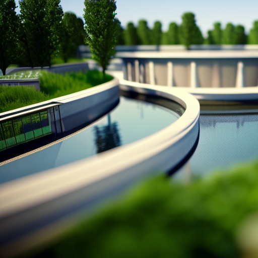 Modern sewage treatment plant for Georgetown