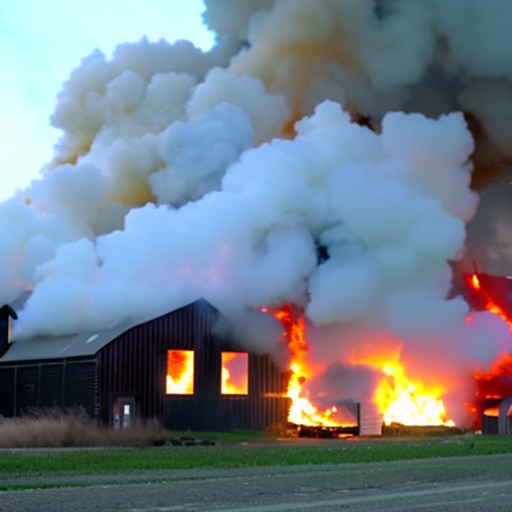 Fire Damages Barn & Office Facility In Unionville