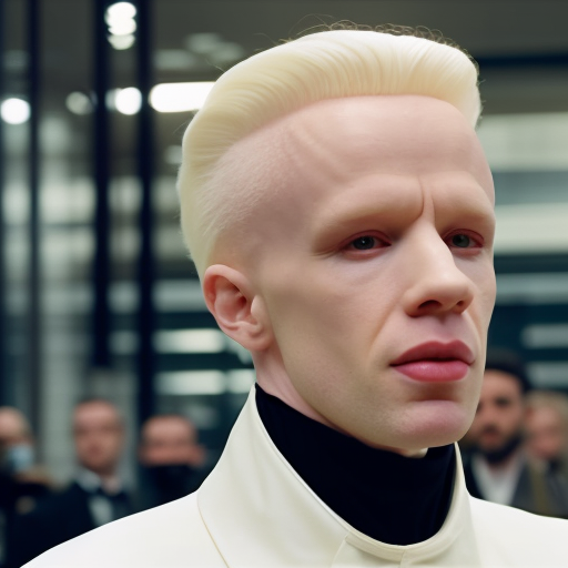 World's sexiest albino TV star on trial for 'conning donors of $500K'