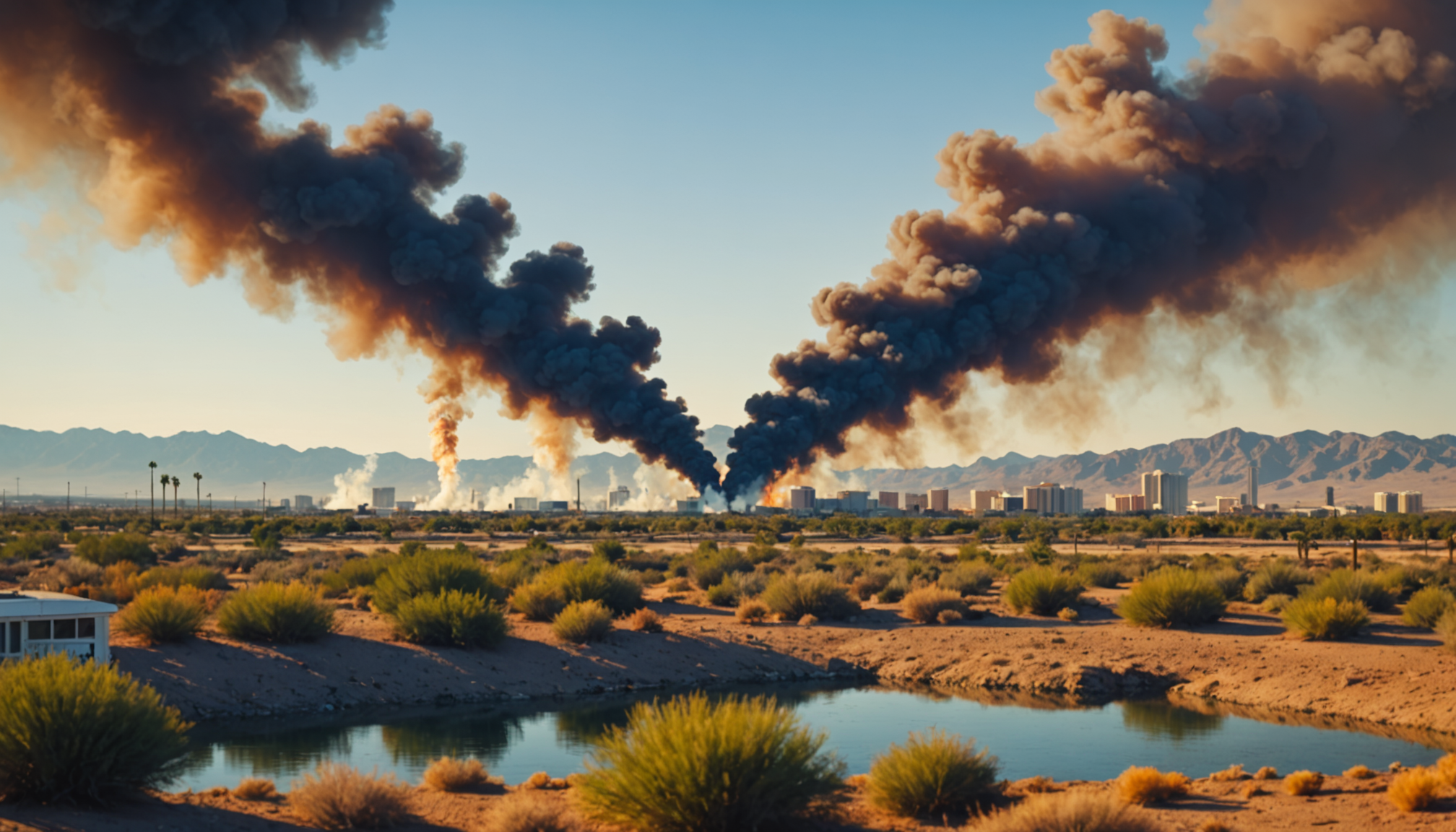 Smoke from fire at Wetlands Park visible across Las Vegas – KSNV